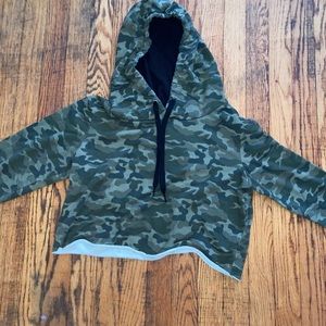 Teen crop top hoodie